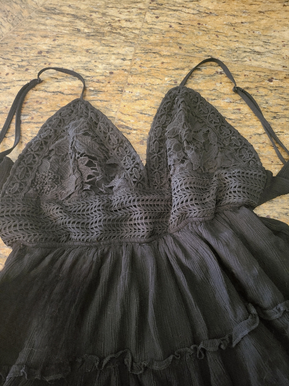 Justify Black Layered Maxi Dress